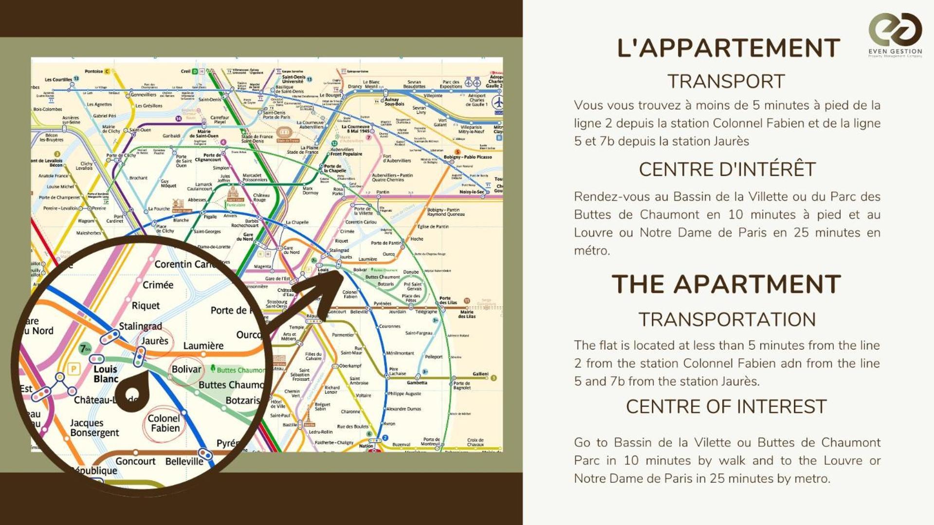 indépendant flat: canal st martin&trains stations! Paris Extérieur photo